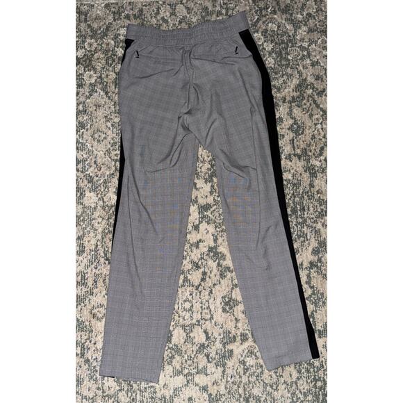 Athleta Pants Womens Size 4T Tall Gray Plaid Brooklyn Ankle Pull On Commuter - Picture 5 of 7